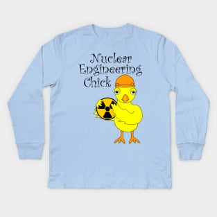 Nuclear Engineering Chick Kids Long Sleeve T-Shirt